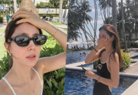 '차범근 며느리' 한채아, 애엄마 맞아? 수영복 자태 '입이 쩍'